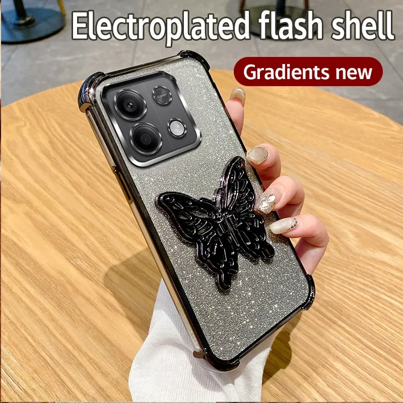 Butterfly Bracket Plating Holder Shockproof Stand Cover