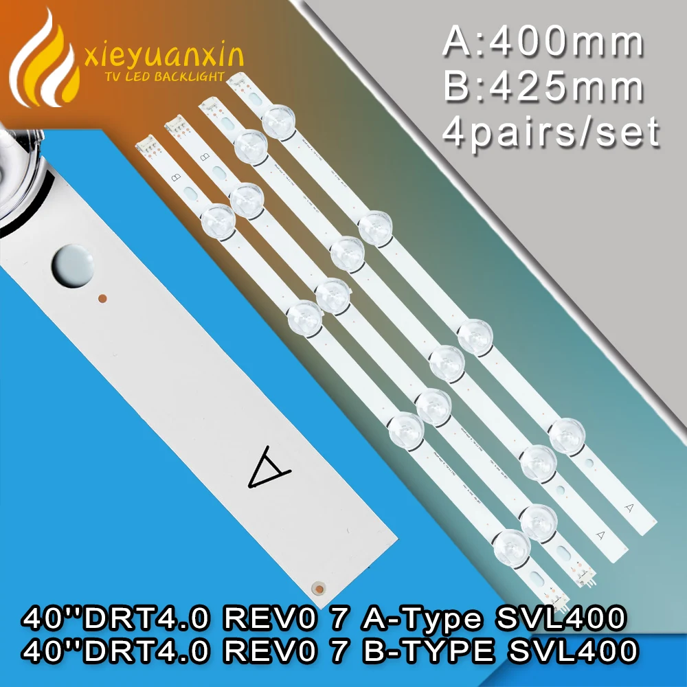 4Pairs/set 40'' LED Backlight Strip for LIG 40LB 40LH5300 40LX570H BUSJLJM 40LH5300-UA 40LX560H-UA HC400DUN-VCKN5-214X VCKN1-211