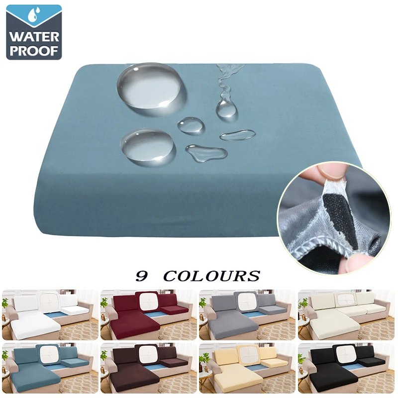 Waterproof Sofa Cushion Covers Non-slip Silky Sofa Seat Covers Furniture Protector Soft Stretch Cover For Living Room Hotel sofa cover furniture cover sofa cushion