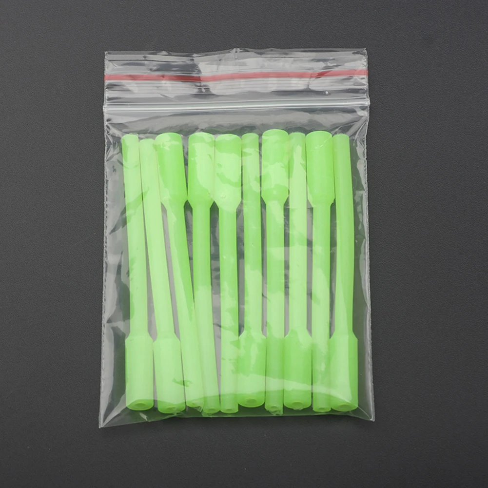 

Sleeve Tube Fishing Soft Cover 10pcs Accessories Anti Tangle Durable Glow In The Dark Luminous For Deep Sea Fishing