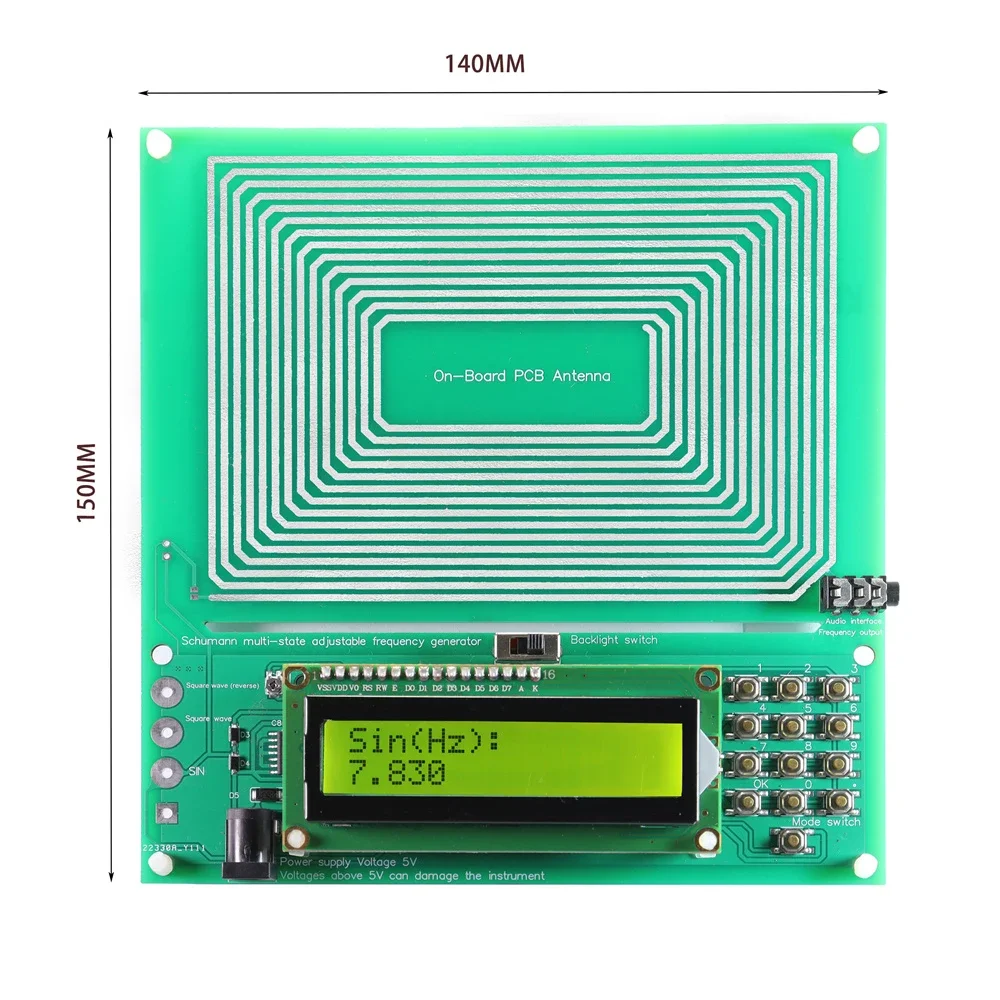 Adjustable 0.001HZ-200KHz 7.83HZ Schumann Resonance Ultra-low Frequency Pulse Wave Generator Audio Resonator 3