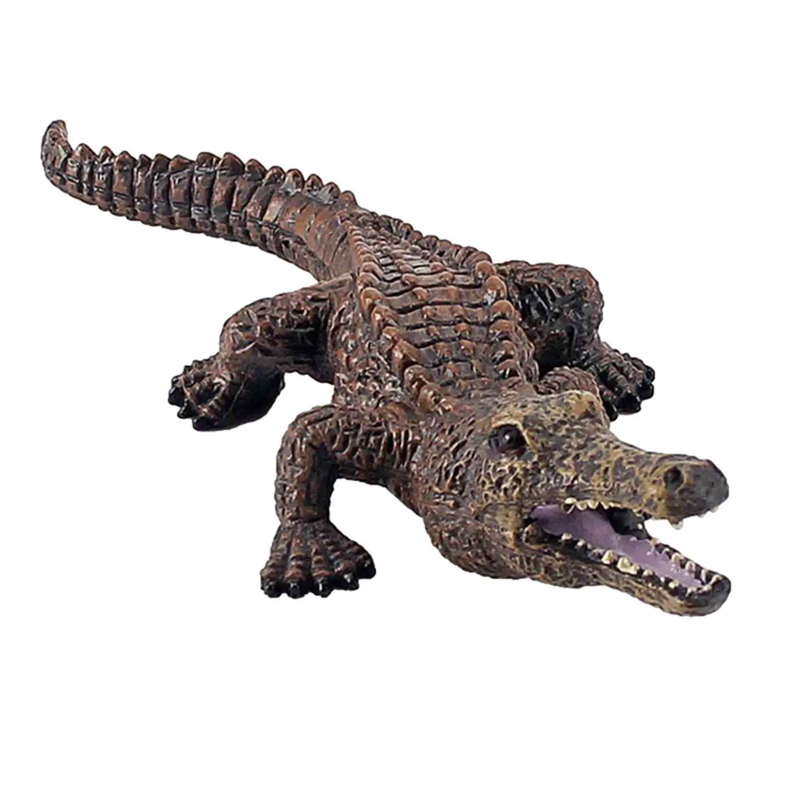 7.2inch Simulation Crocodile Figurine Animal Action Figure Toys Fidgets Plastic Wild Life Model Educational Figurine Gift