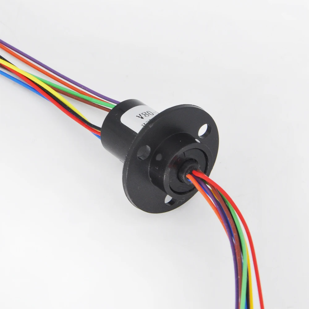 2/4//6/8/12/18 Kanal Micro Drehen Schleifring 2A Durchmesser 12,5mm Für RC Bagger Modell DIY PTZ Gimbal Elektrische Kollektor Ringe – Detail 18