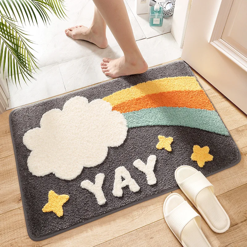 

bathroom soft and non slip bathroom floor mat