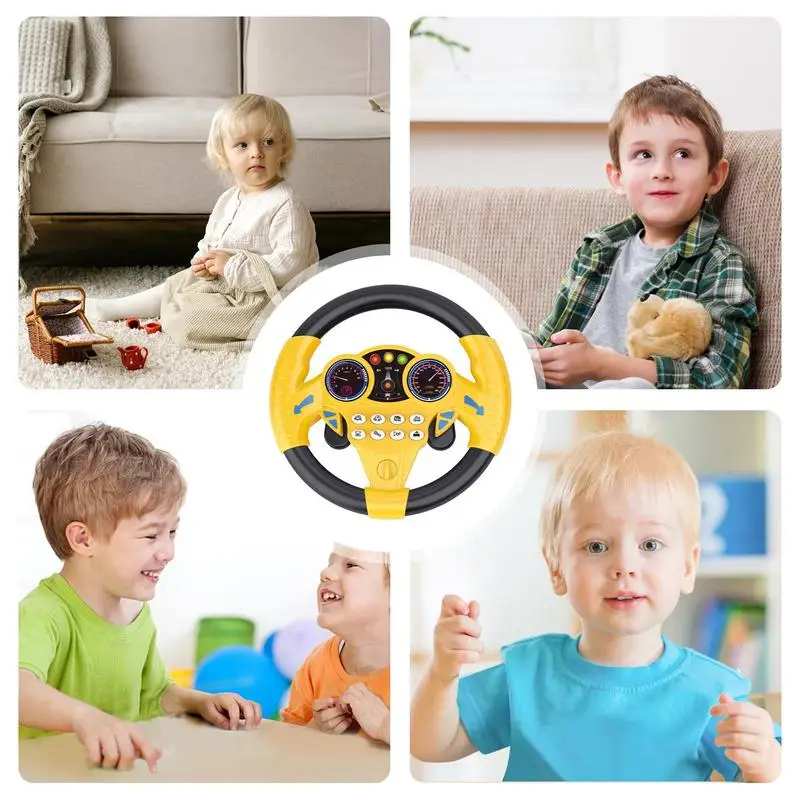 Steering Wheel Toy Creative Steering Wheel Copilot Toy Kid Pretend Educational Toys For Children Toddler Boys And Girls 3
