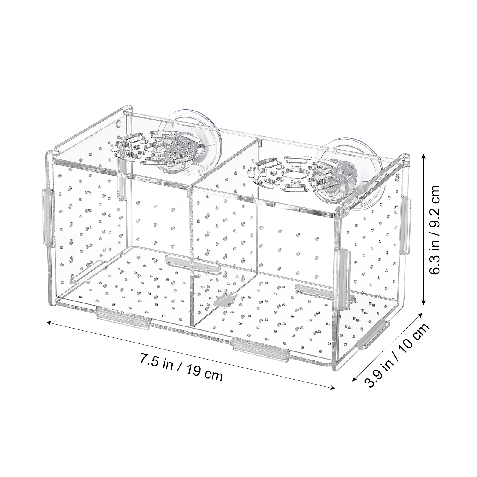 Acrylic Fish Tank Isolation Box Viviparous Breeding Aquarium Incubator Hatching Boxes Betta Guppy Juvenile Protection Pet