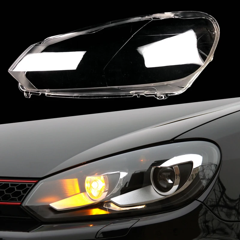 Plastic Front Left Clear Headlight Headlamp Lens Cover Lamp Shade