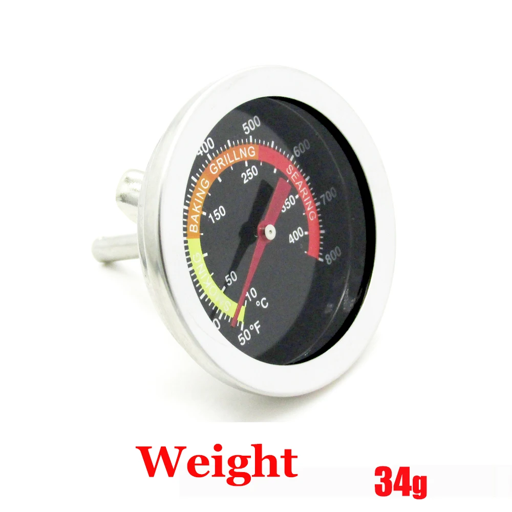 52mm 10℃-400℃ Kitchen Cooking Thermometer Meat Food Temperature Test Meter for Oven BBQ Grill with Probe Heat Barbecue