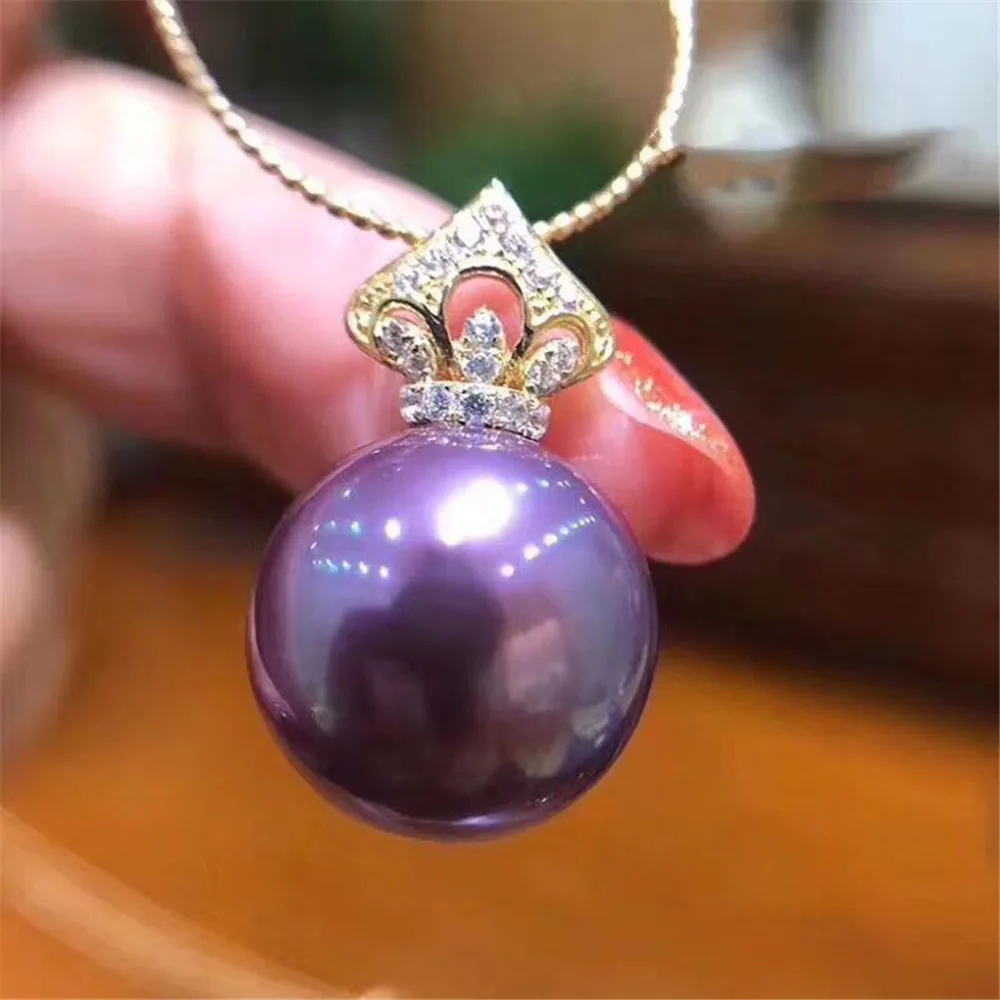 

DIY Pearl Accessories S925 Sterling Silver Pearl Jade Pendant with Air Holder Style Matching 8-10mm Beads