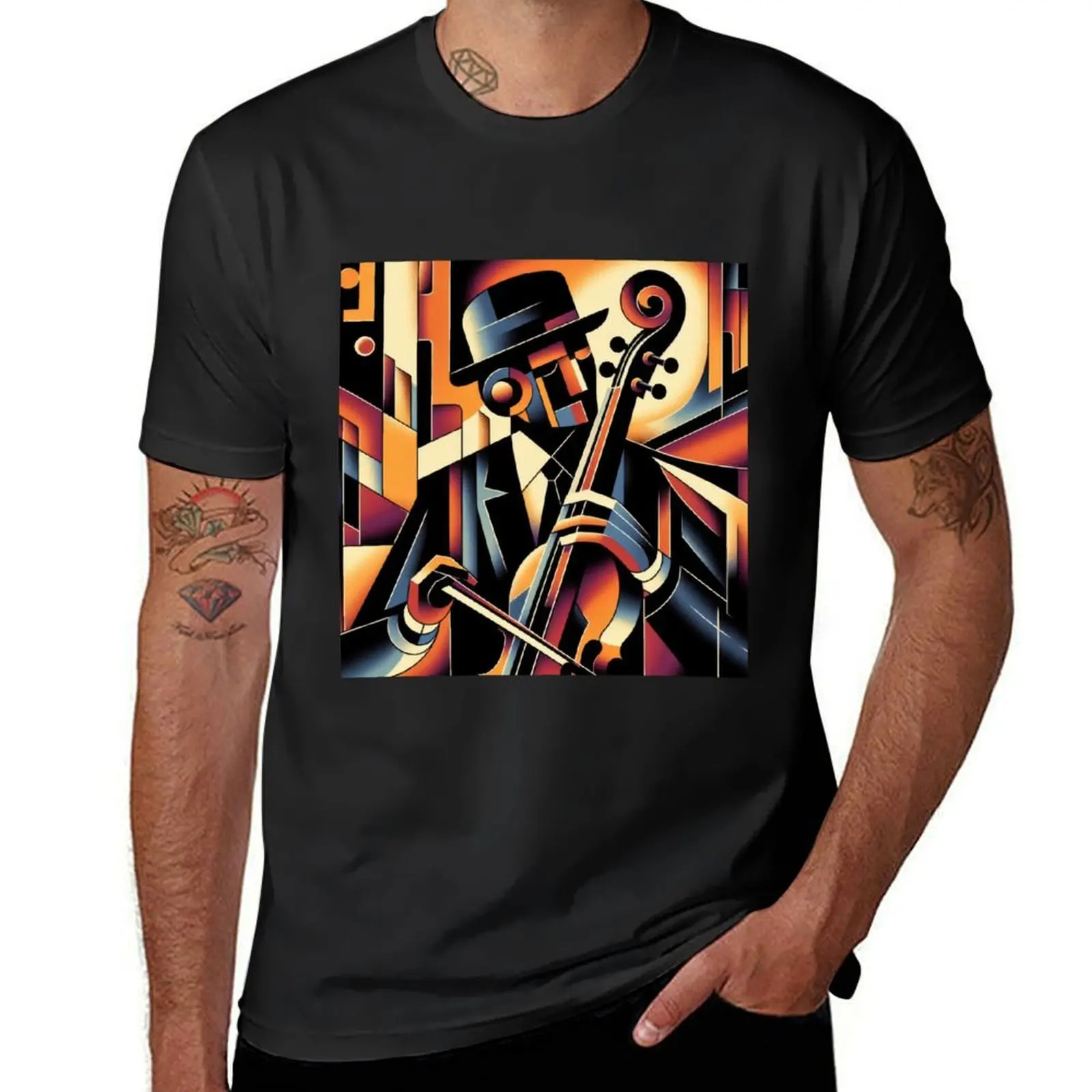 

Abstract music, violin T-Shirt oversizeds boys animal print shirts graphic tees men workout shirt