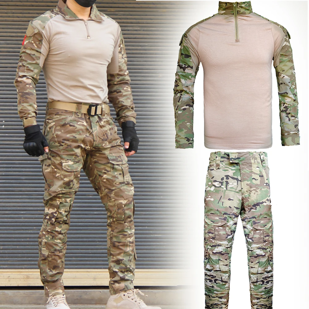 Tactical Train Uniform Suits Camouflage Suit Shirts Pants Paintball Clothes Fishing Sets Outdoor Fishing Camo