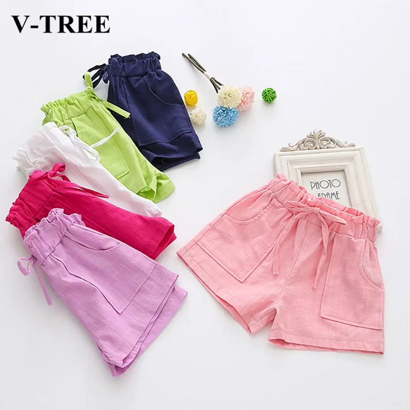 Summer Boys Shorts Candy Color Beach Shorts For Girls 2 8T Children
