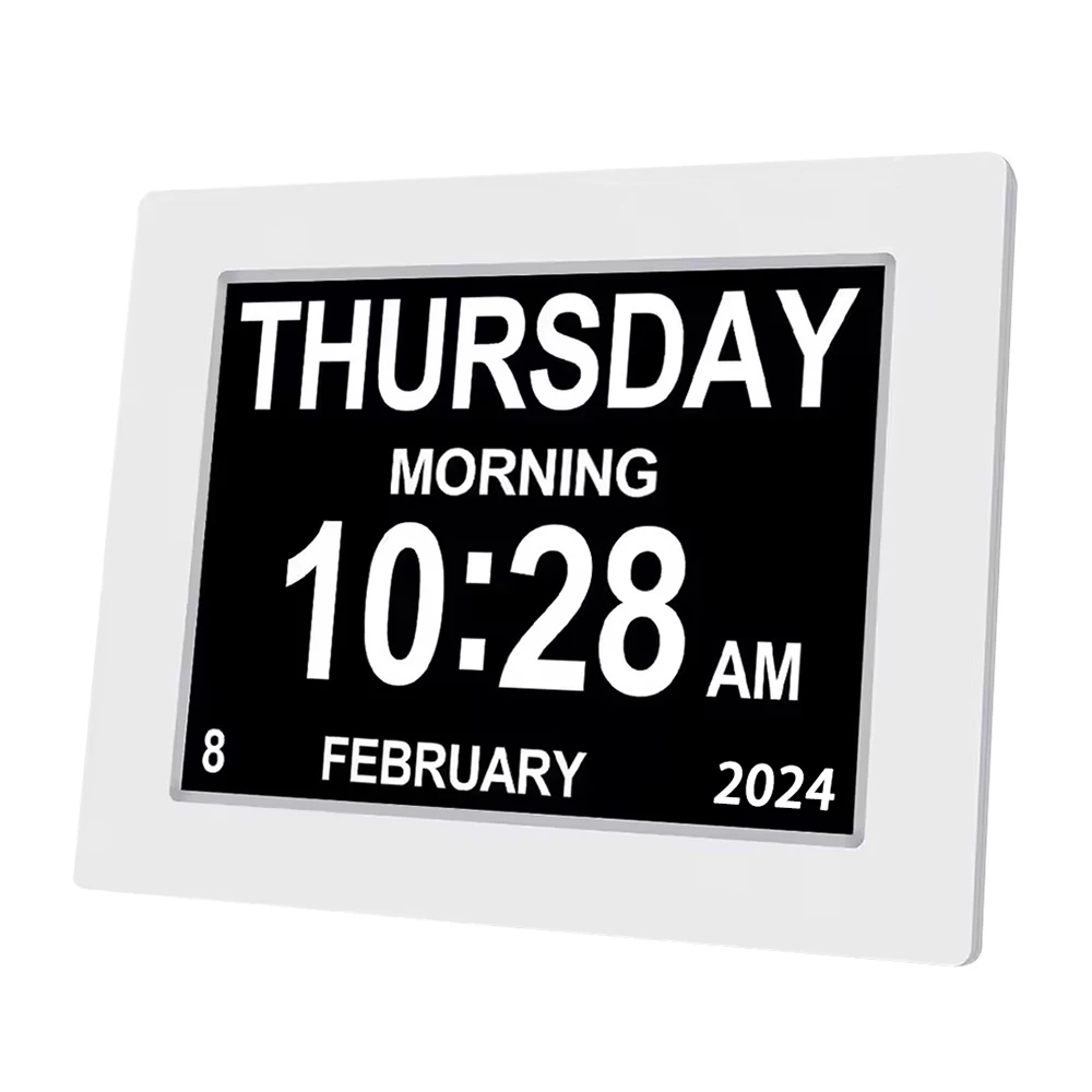 7 Inch Intelligent Digital Clock Reminding Work and Plans Medicine Time Reminder for Elders Desk Wall Decoration Alarm Clock 6