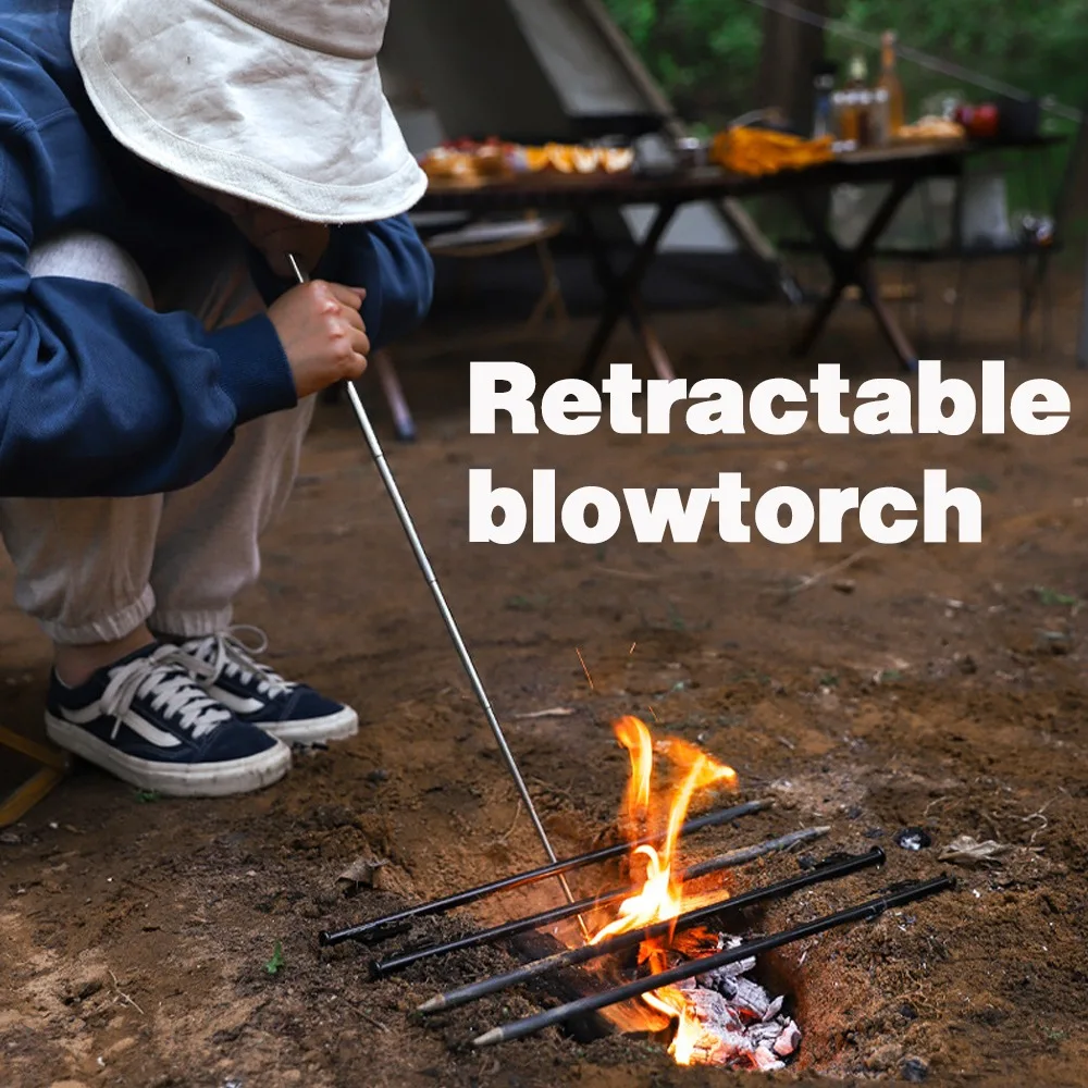 Telescopic Stainless Steel Fire Blowpipe 1