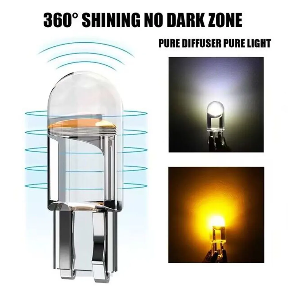 10PCS W5W Led 10PCS W5W Led T10 WY5W ڵ  COB ڵ    ڵ ȣ   б 