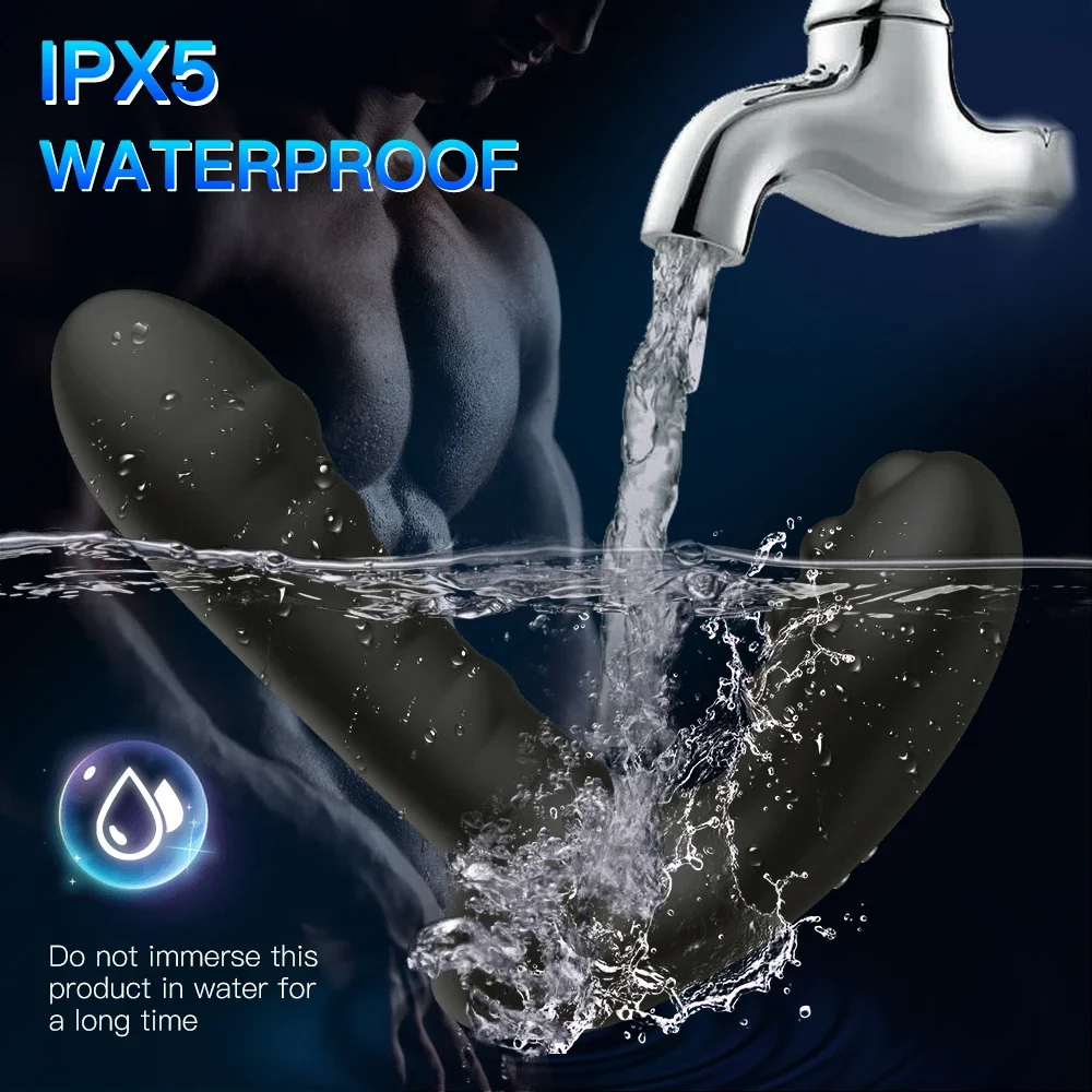 Massageador de Próstata Plug Anal Vibrador Massage Shock