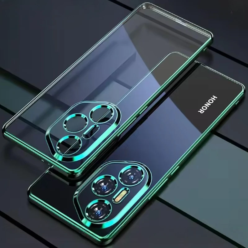 Sleek Electroplating Transparent Shockproof Silicone Phone Case