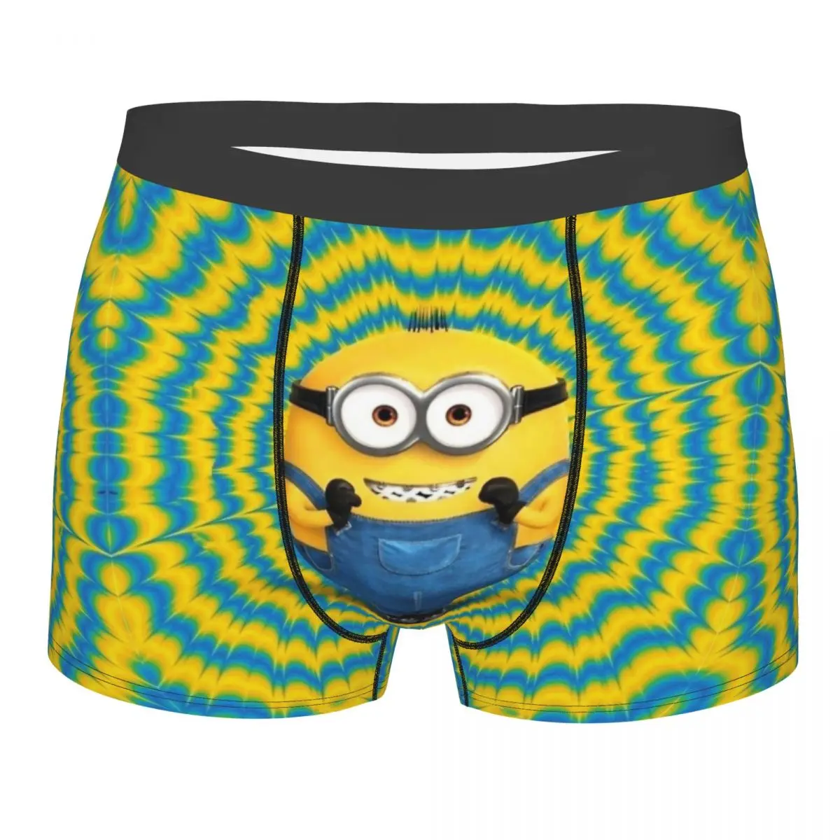 

Minions The Rise Of Gru Cute Bob Man Long Underwear Boxer Shorts Panties Sexy Breathable Underpants for Homme S-XXL