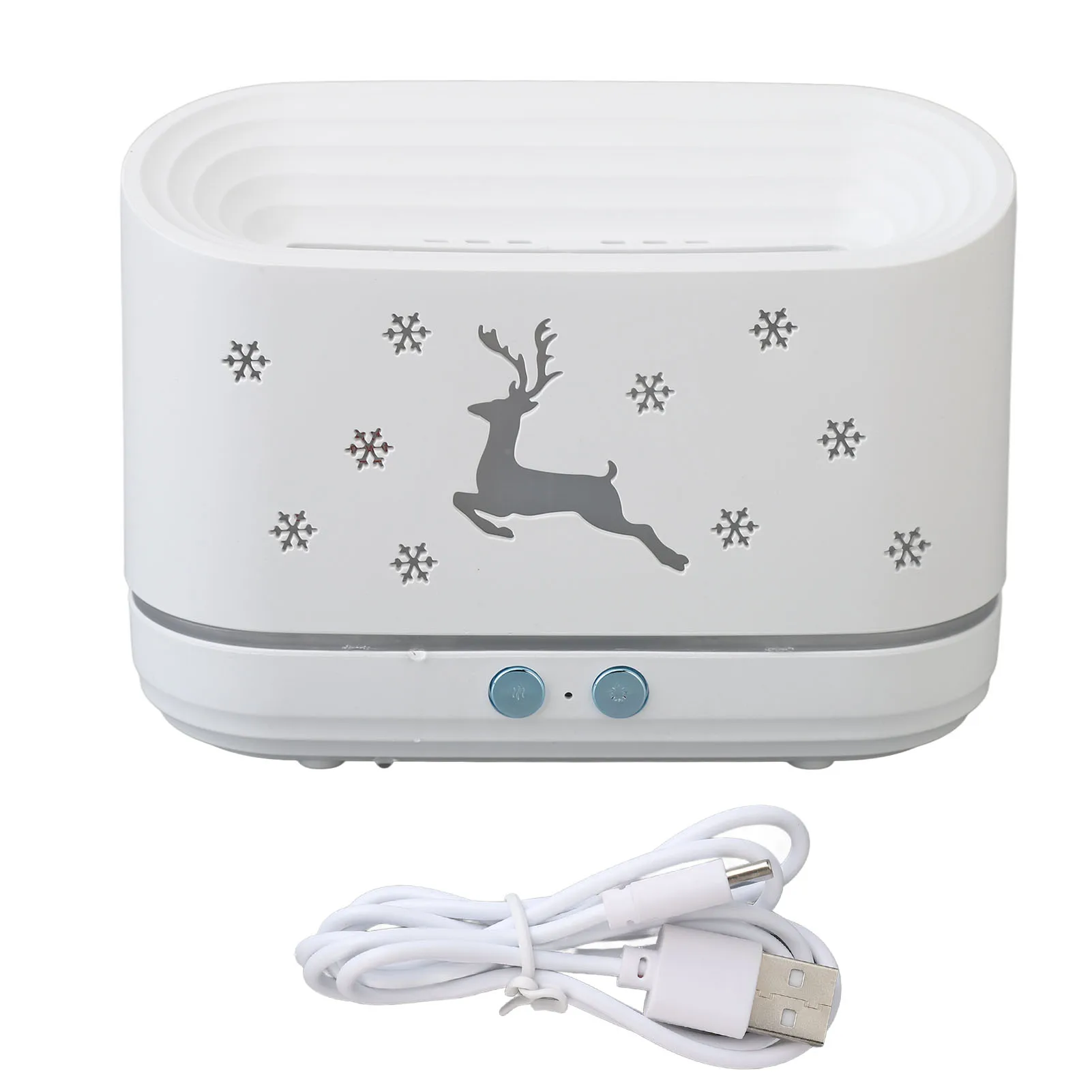 

Air Humidifier Quiet 5V 2A Large Capacity Water Tank Modes Adjustable Flame Air Aroma Diffuser Easy Water Adding for Bedroom