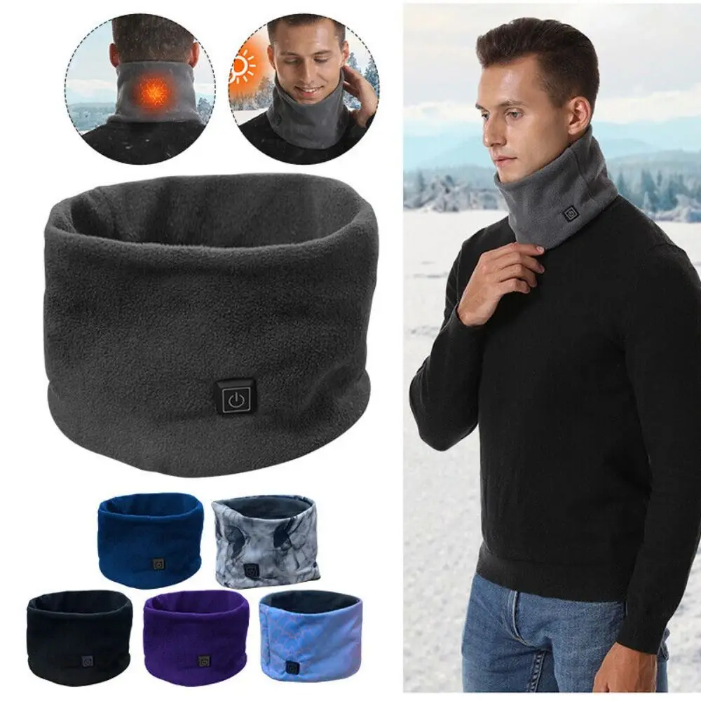 

Winter Electric Heated Scarf New Third gear USB Neck Warmer Heating Shawl Fleece fleece Warm Neck Heating Pad