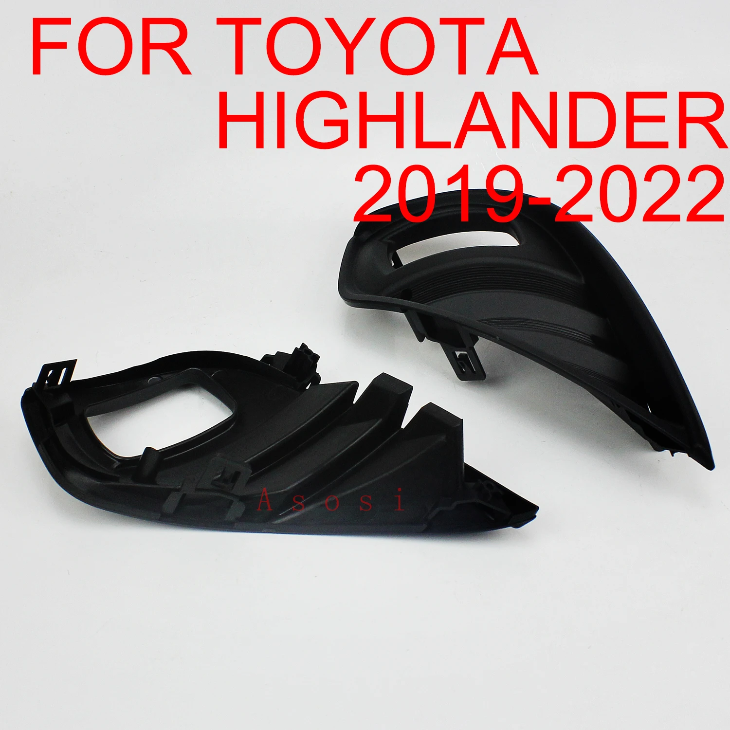 

Pair Of Fog Light Bezel Frame Trim Cover For Toyota Highlander 2019 2020 2021 2022 Passenger+Driver Side 52030-0E110 52040-0E110