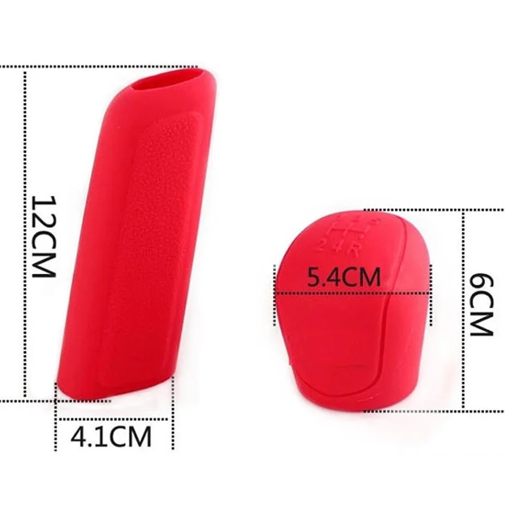 Universal Silicone Shift Glove para carro Auto Gear Head Knob Cover Capas de freio de mão Capa de manga macia Protetor de pele