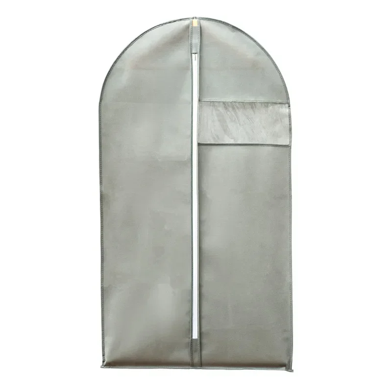 투명 통기성 방수 의류 커버, 먼지 방지 의류 보관 가방 (지퍼 포함, 나방 방지)