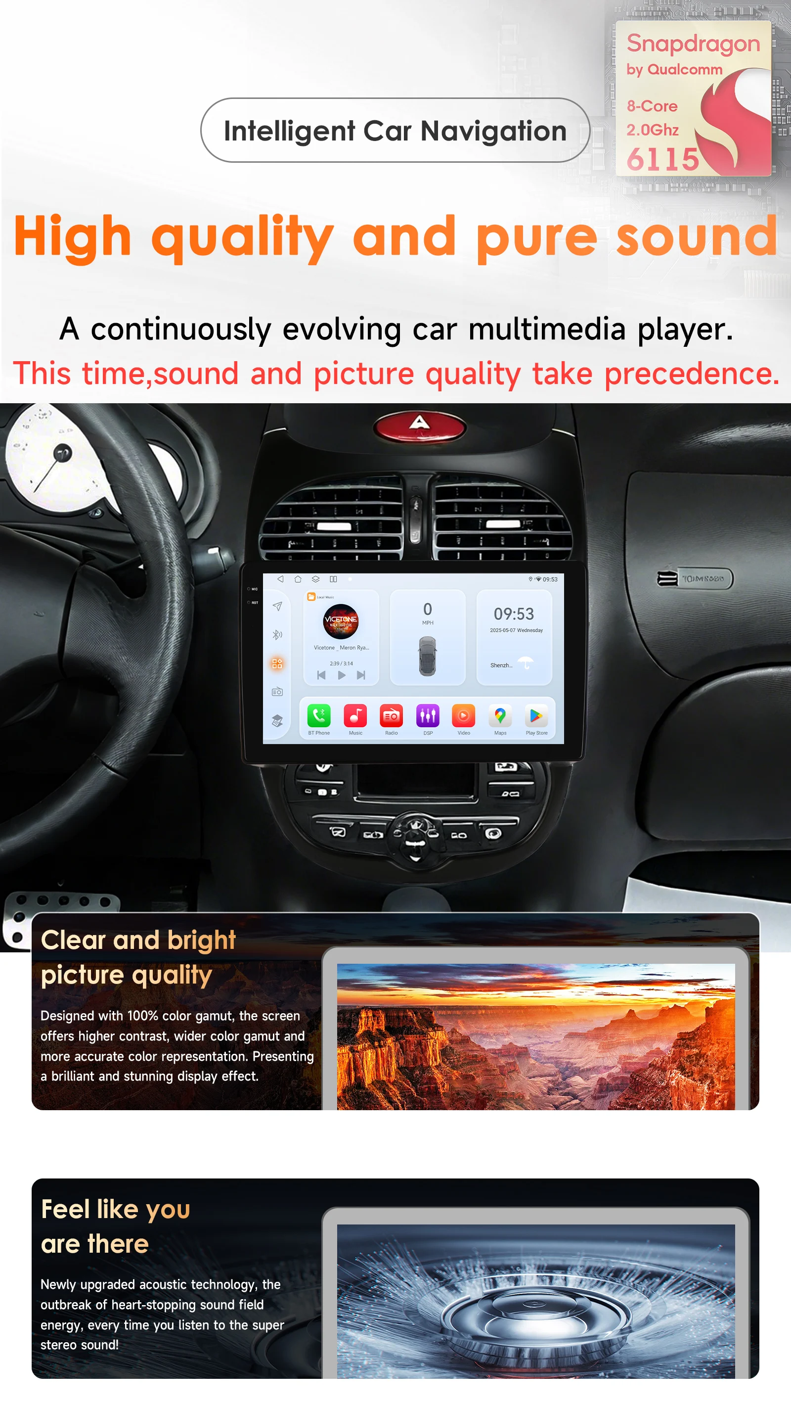 Hizpo 9 Zoll Multimedia für Peugeot 206 206CC 206SW 2000-2008 Auto Intelligente Systeme Radio 2din Android Auto Carplay Stereo GPS – Detail 4