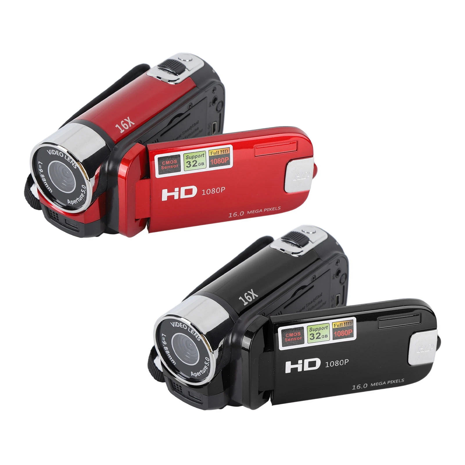 USB 케이블 Vlogging 카메라, TFT 회전 스크린, 16x 디지털 줌 비디오 카메라, 2.7 인치 카메라, 4K 48MP DV 카메라