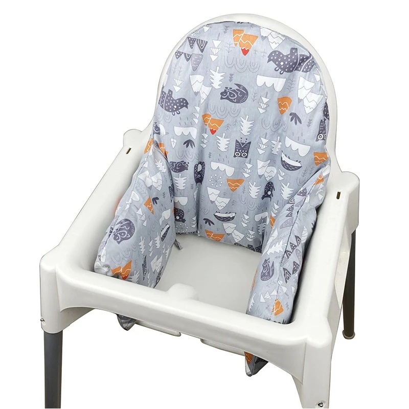 Easy Clean Baby High Chair Cushion Inflatable High Chair Cover Pad Reversible Supporting Cushion for Wipeable Cover
