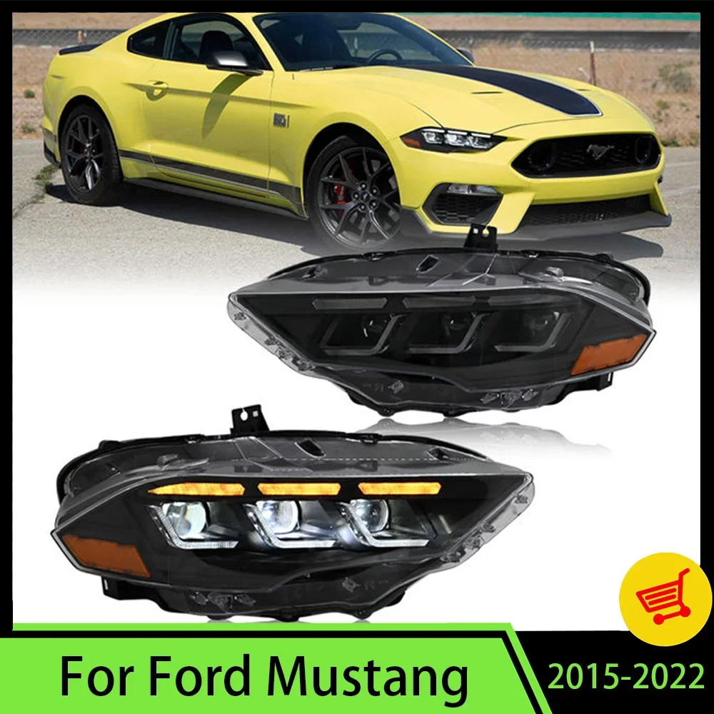 

Headlight Front Lamp Plug and Play for Ford Mustang Head Lamp Head Light 2015-2017 Upgrade Full Led Dynamic 2023 Style Headlamp