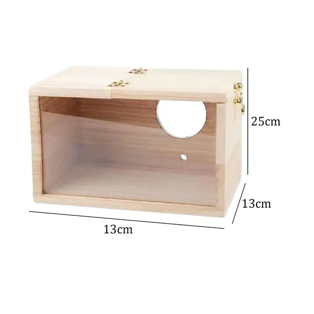 Bird Nest Box Parakeet Nesting Box Decorative Pet Accessories Mating Box Transparent Breeding Box for Parrot, Finch, 6