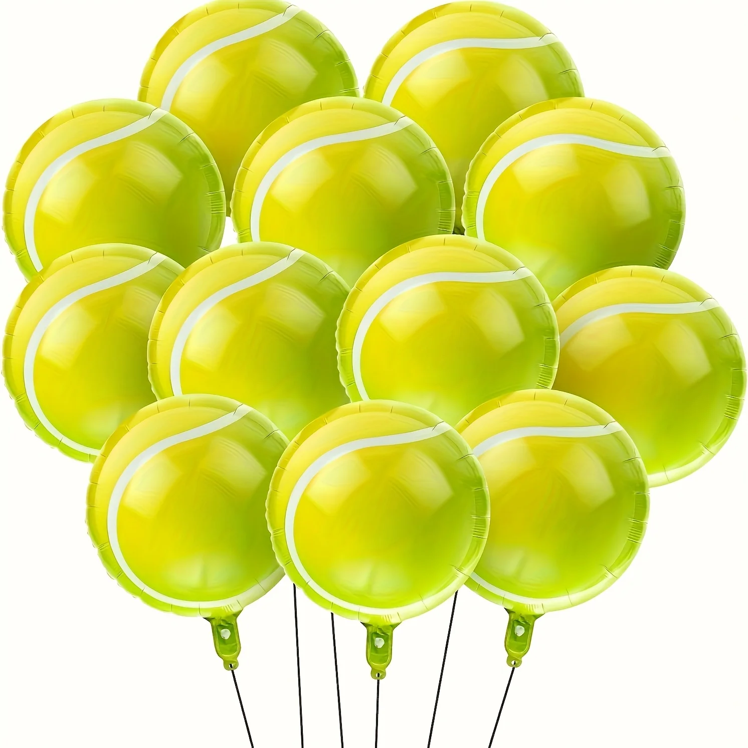 5/10 Stück Folienballons für Tennisparty-Dekorationen, perfekt für Jubiläumsfeiern und Geburtstagsfeiern