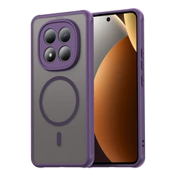 Custodia Shockproof Frosted Shield con Capacità di Ricarica Wireless Magnetica