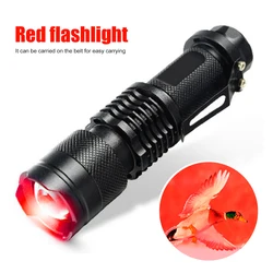 Red Beam LED Tactical Flashlight for Enhanced Eyesight and Hunting (No Battery)