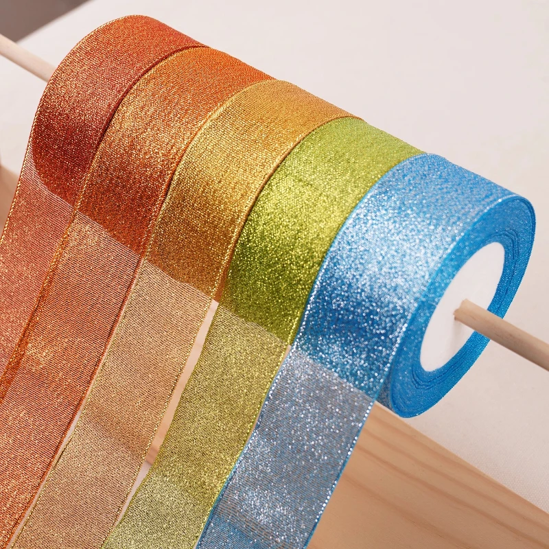 Glitter Ribbon Roll – 40mm, 22 Meters for DIY Crafts, Weddings, and Sewing Projects