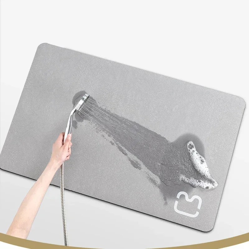 Upgrade Bathroom Absorbent Mat Bath Floor Door Rug Rectangle Carpet Quick Drying Shower Bathtub Absorbent Mat floor mat bathroom mat absorbent bathroom mat bathroom floor mat bath mat