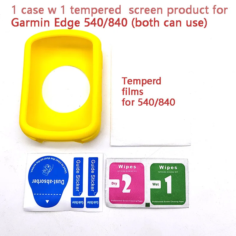 Garmin Bike Computer Protective Case with Tempered Screen Protectors