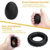 5-60kg Adjustable Hand Grip Strength Strengthener Trainer Full Set With Counter Wrist Forearm And Hand Exerciser For Muscle 4