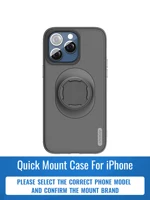 Shockproof Case for iPhone 17/16/15/14Plus/13/12/11Pro/Max Quad-style Motorbike/Bike Phone Holder/Car Mount with Lock-in Design