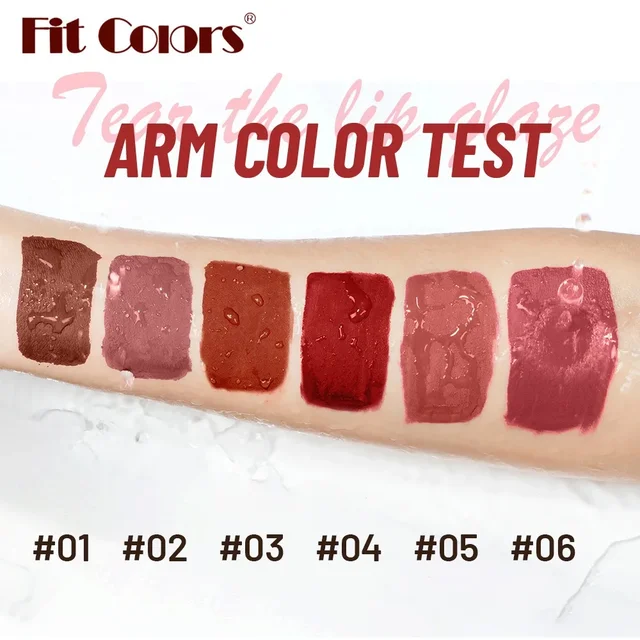 6Colors Waterproof Liquid Lipstick Matte Velvet Clay Texture Lip Gloss Bohemian Style Earth Brown Lasting Non Stick Cup Makeup