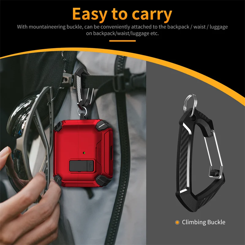 Shockproof TPU Earphone Protective Cover with Hook