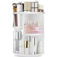 1pc 360 Spinning Makeup Organizer, Lazy Susan Rack Cosmetic Carousel Storage Shelf, Great for Countertop and Bathroom, Clear 1