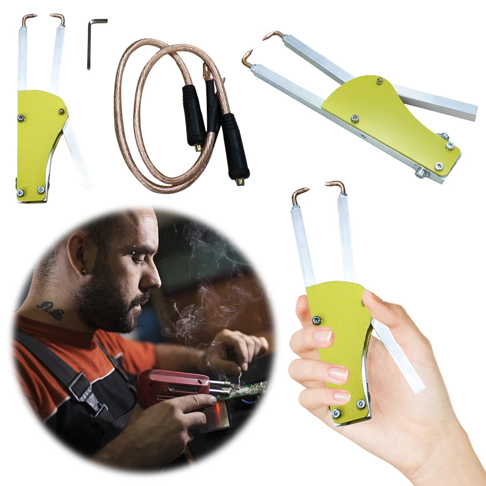 Spot Welder Plier Wrench Wire Kit Adjustable Repairing Spot Welding Machine Butt Soldering Tong Tool for 18650 Spot Weld 5