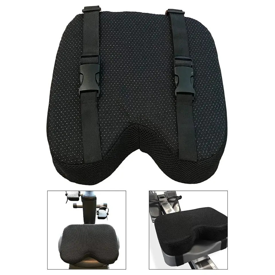 Coussin De Siège Pour Rameur 2K Fit – Mousse à Mémoire De Forme – Noir – Neuf