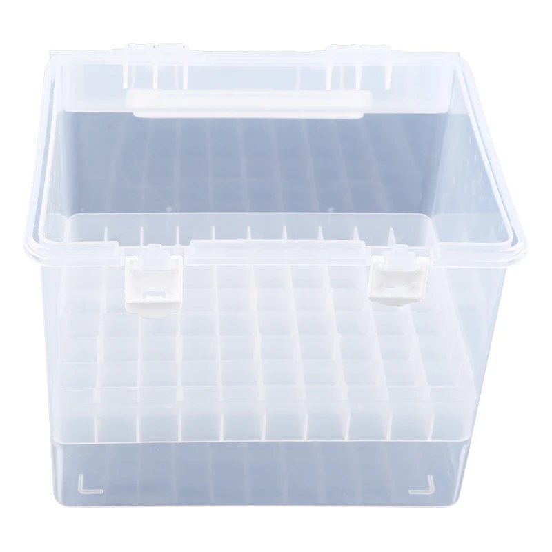 80 Slot Plastic Carrying Marker Case Holder Storage Organizer Box for Paint Sketch Markers-Fits for Markers Pen from 15mm to