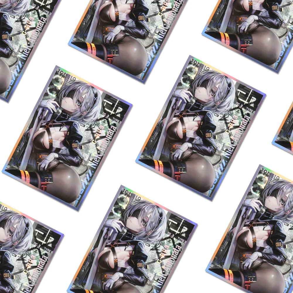 67x92mm Holographic Trading Card Sleeves Perfect for PTCG/MGT 60PCS Anime Card Sleeves ，Basketball Star Protector