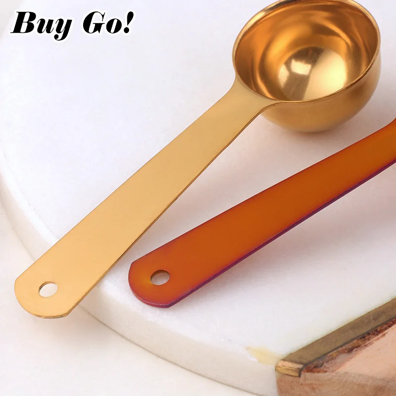 2Pcs Multipurpose Food-grade Stainless Steel Measuring Spoon 5/20ml Coffee Powder Spice Measure Scoop Kitchen Baking Tools