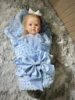 Baby Winter Swaddle Blanket Boys Girls French Lace Essential Receiving Blanket Ultra-Soft Newborn Registry Sleeping Wraps 1