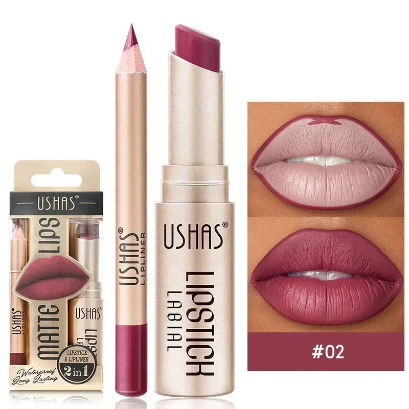 thumbnail image 1 of 2 In 1 Lipstick Set Non Cup Stick Makeup for women Waterproof Long lasting Cosmetics Korean makeup Matte lipstick, 1 of 5